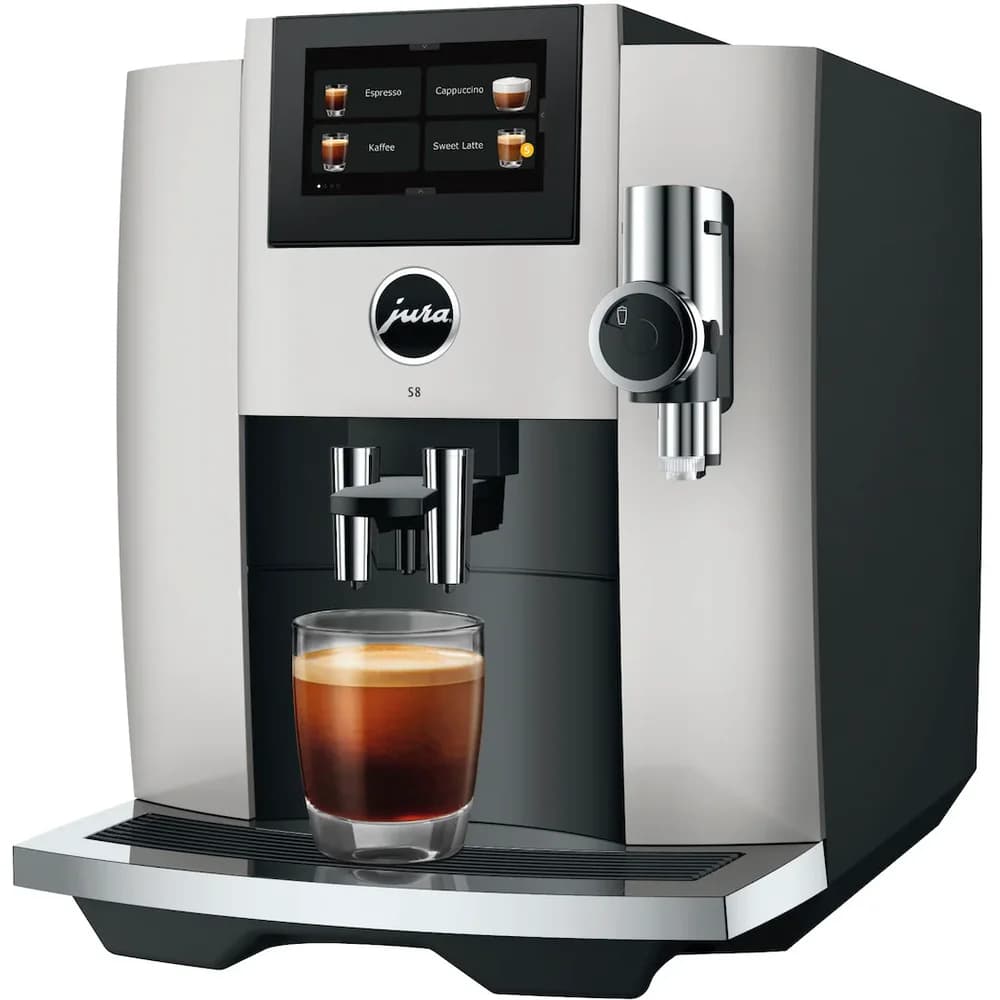 JURA Espressomaschine S8 Platin (EB) silberfarben