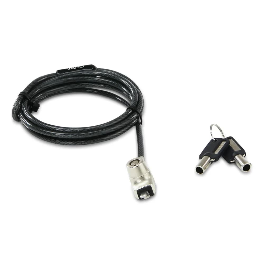 DICOTA BASE XX Laptop Lock Wedge Kabelschloss Anthrazit 1,5 m