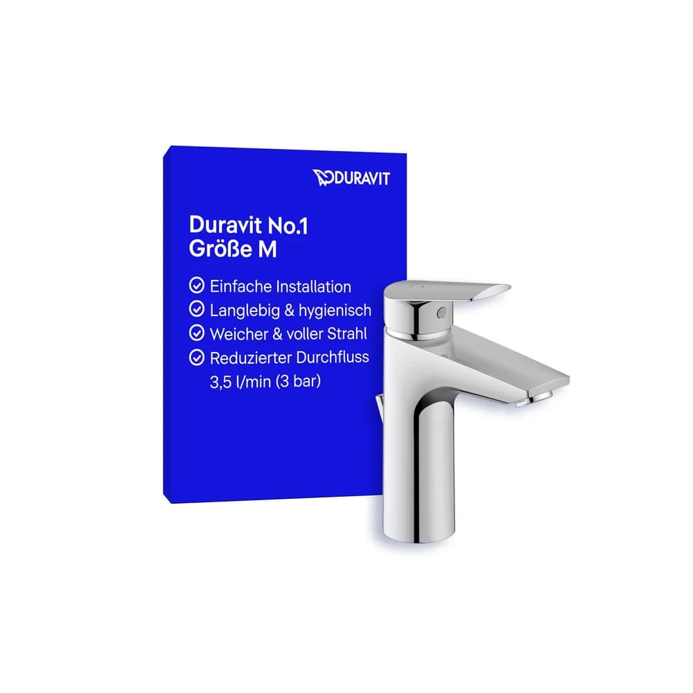DURAVIT N11022001010 Einhebel-Waschtischmischer No. 1 M m. - Silber