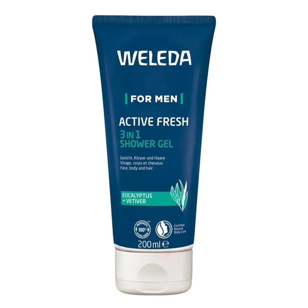 Weleda For Men Active Fresh 3in1 Shower Gel