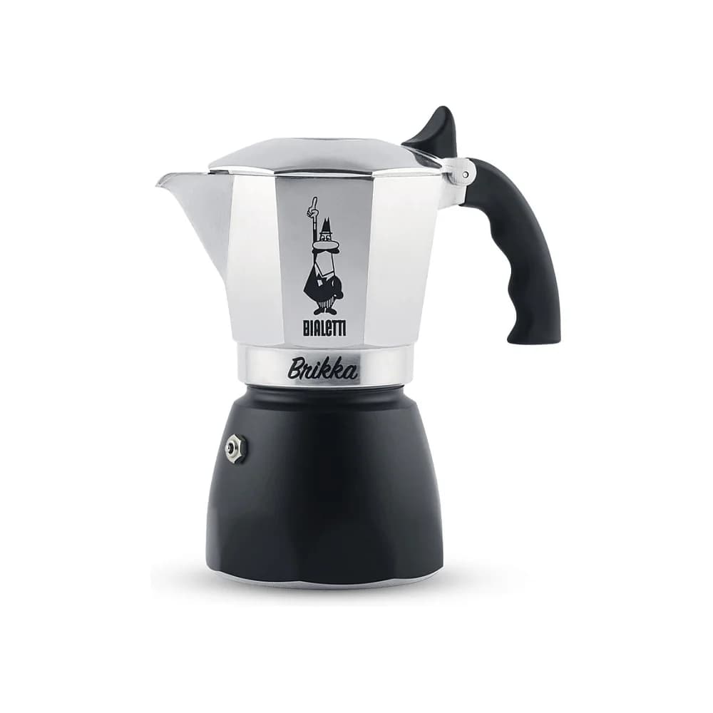 Bialetti Espressokocher Brikka 2023 für 4 Tassen, Espresso, Espressokanne, Kaffeebereiter, 7328