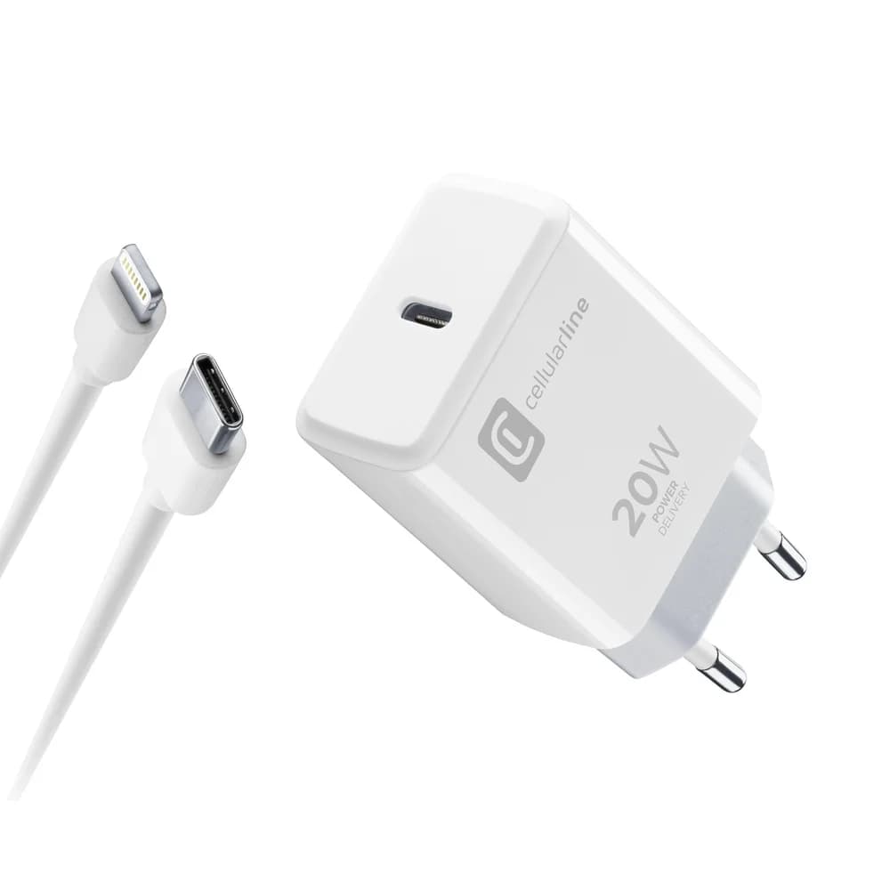 ACHIPHKITC2LMFI20W Reiselader 20W USB C für Apple Lightning, weiss