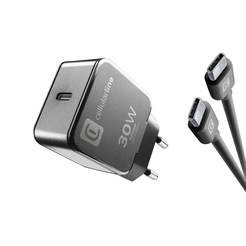 Cellularline ACHGOOKITC2CPD30WK Charger Kit USB-C 30W PD