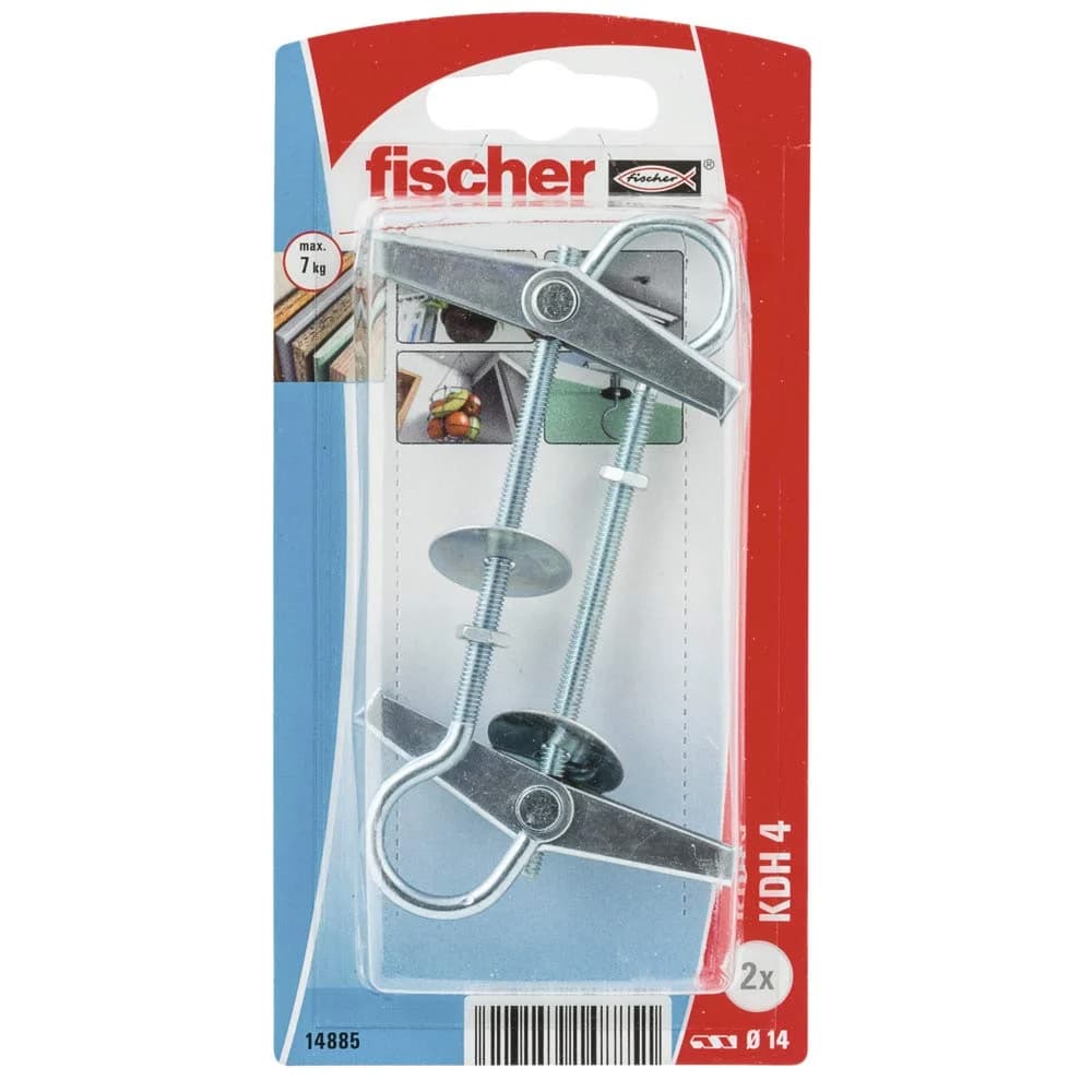 fischer Kippdübel KDH 4 mit Haken, 2 Stück