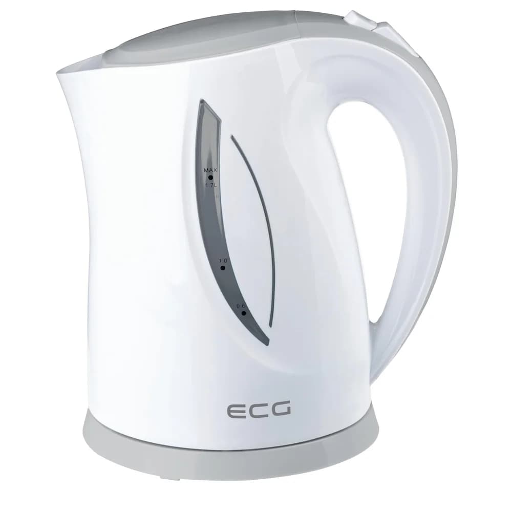 ECG RK 1758 Wasserkocher 1,7L grau-weiß, 2000W, Plastik