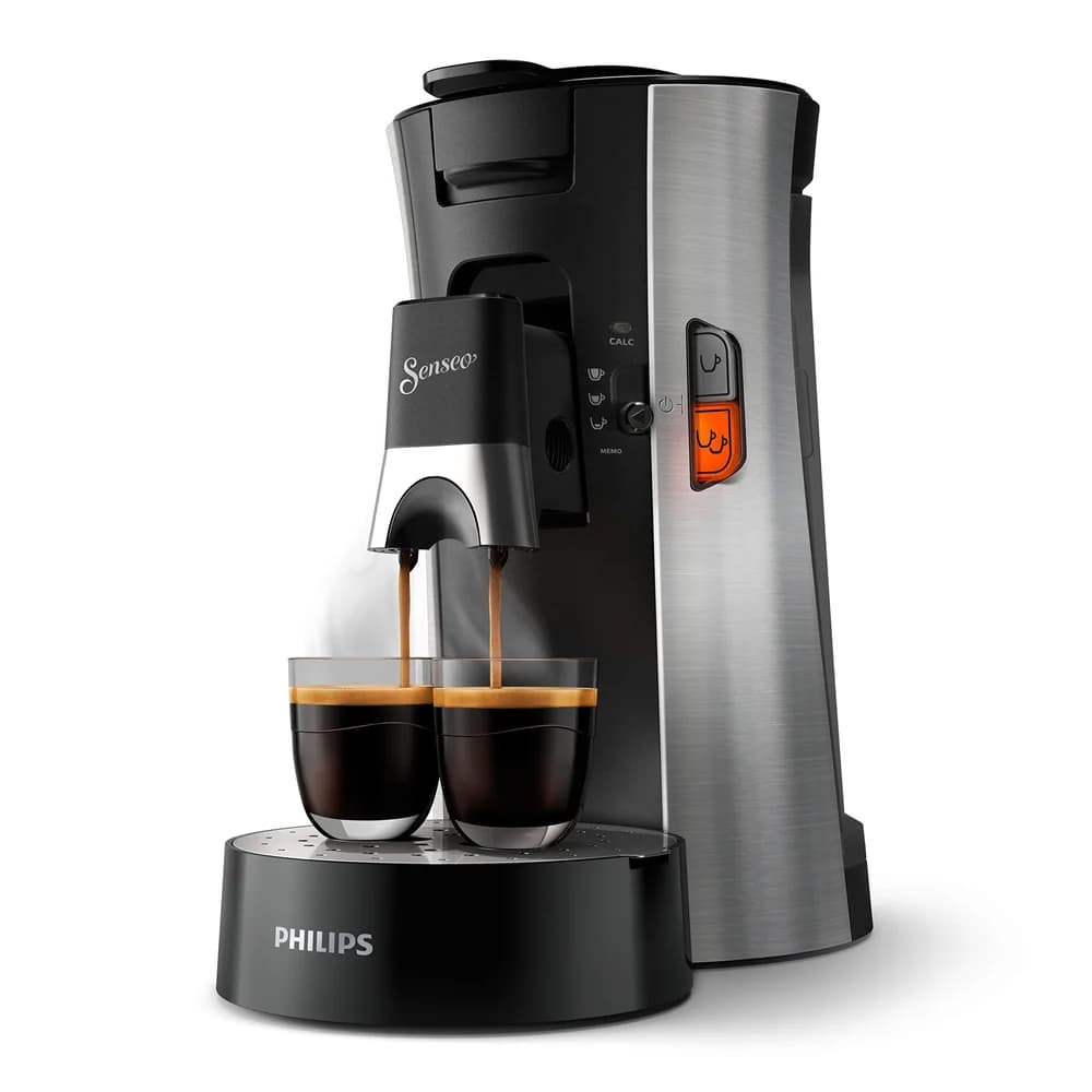 Philips CSA250/10 SENSEO Select Kaffeepadmaschine, schwarz/gebürstetes Metall