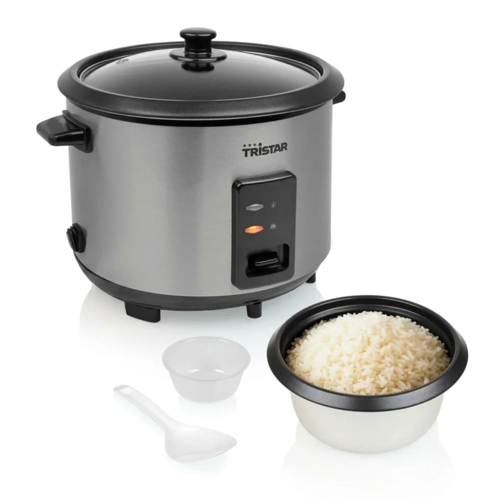 Tristar RK-6148 Reiskocher 1,8L Edelstahl/Schwarz 700W