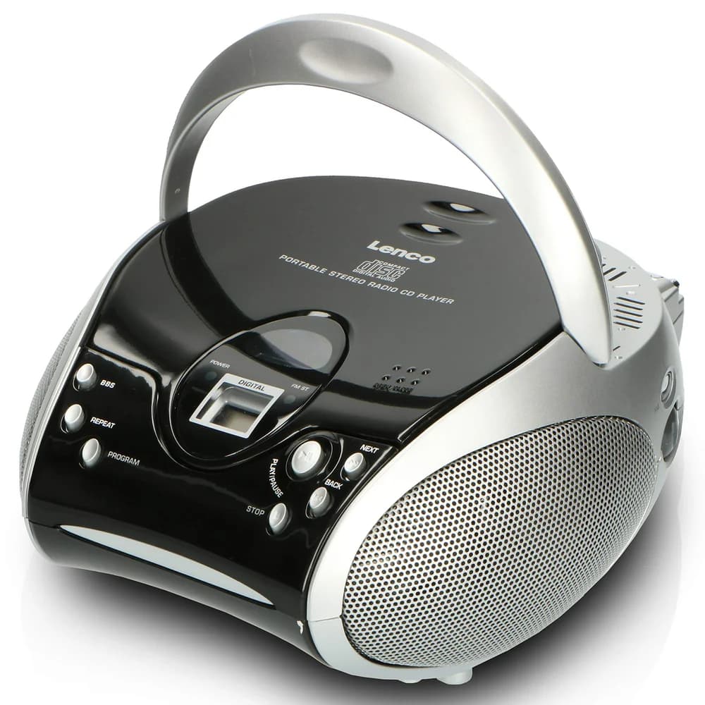 Lenco SCD-24 schwarz/silber