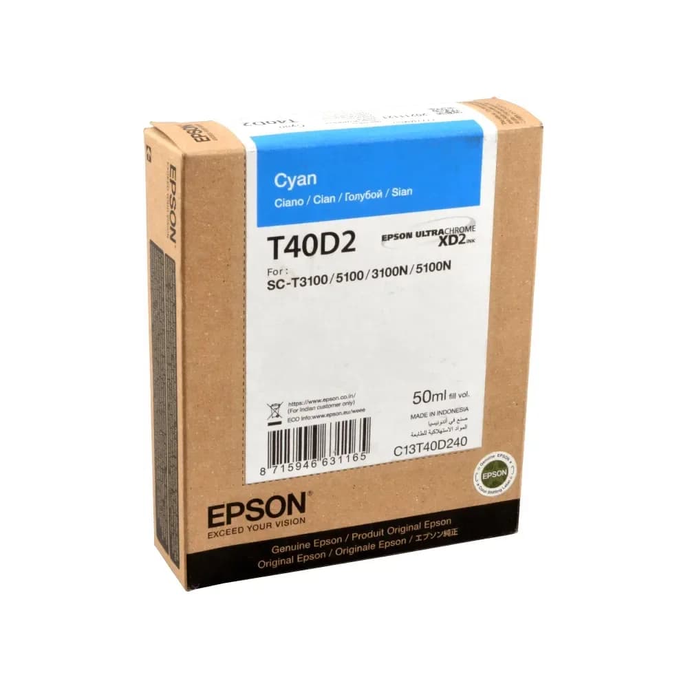 EPSON Inkjetpatrone T40D2 cyan