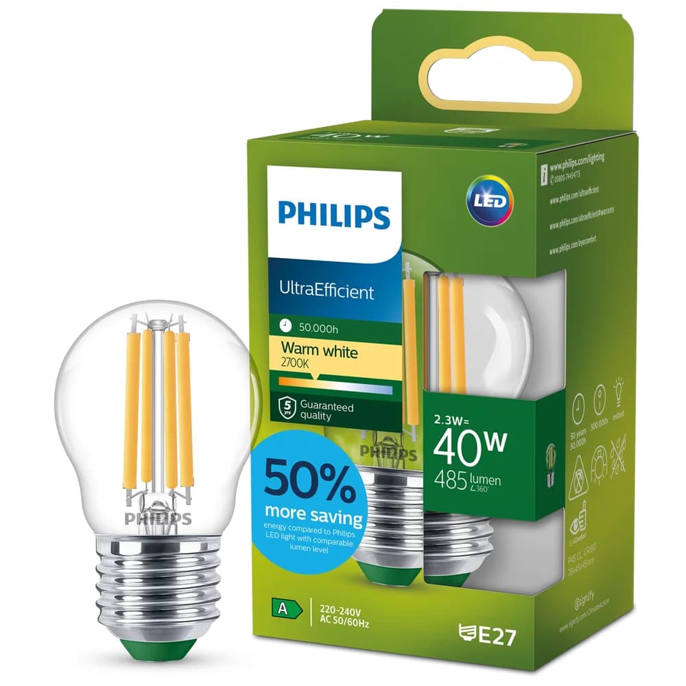 8720169188198 LED Lampe Lüsterkolben E27 EEK: A 485 lm Warmweiß (2700K)