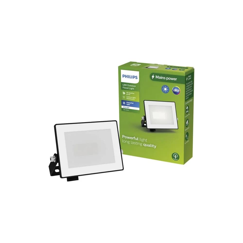 LED-Flutlicht Reflektor 10W 950lm 3000K IP65 Schwarz Lois Philips