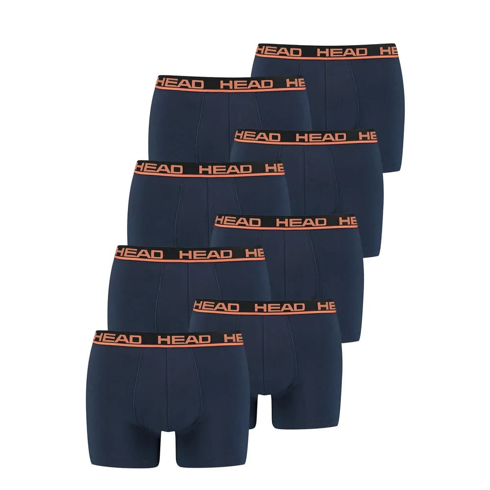 HEAD Herren Boxershort Basic Boxer 2er Pack - Blue / Orange 010 - XL