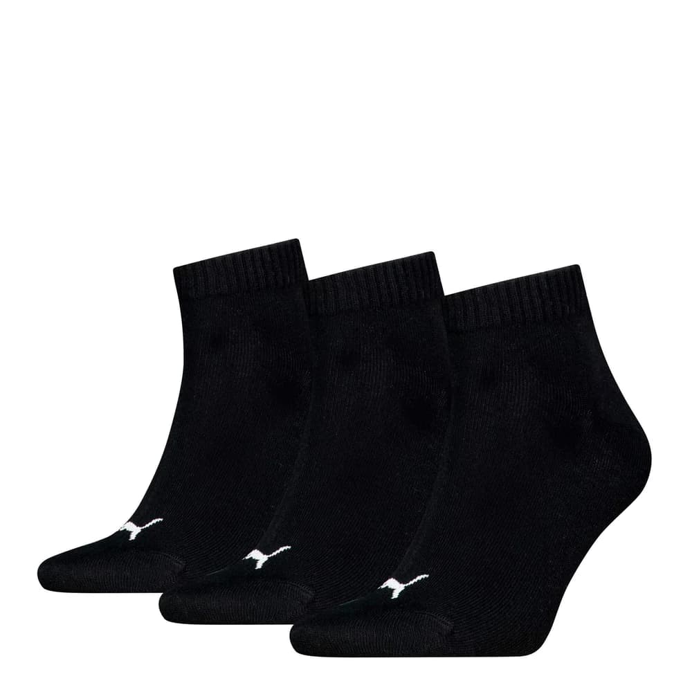 Puma 3P Quarter Socks Schwarz Gr 35/38