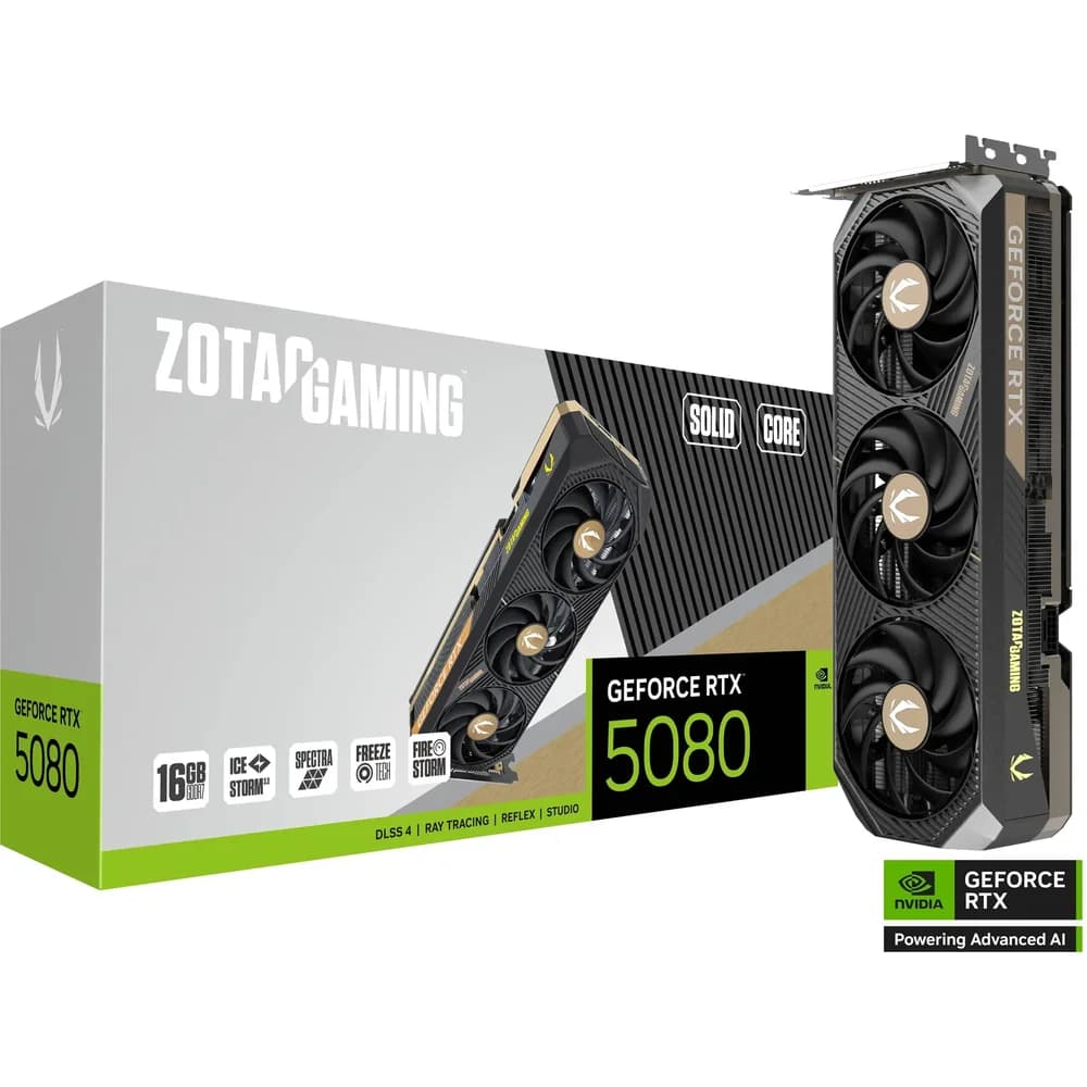 ZOTAC GAMING GeForce RTX 5080 SOLID CORE 16GB