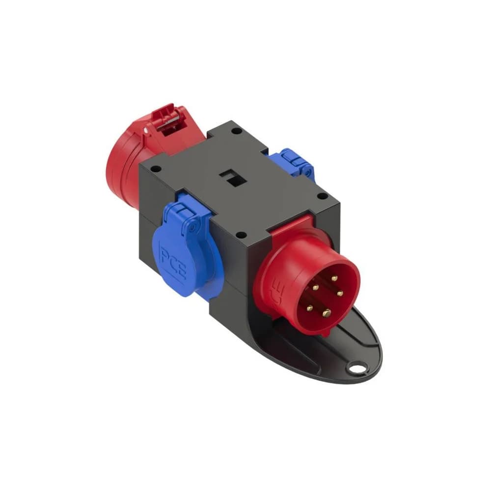 PCE Mobilverteiler Kunststoff Baureihe ST.ANTON - 16/5 2xSSD GS16/5 m.B. IP44