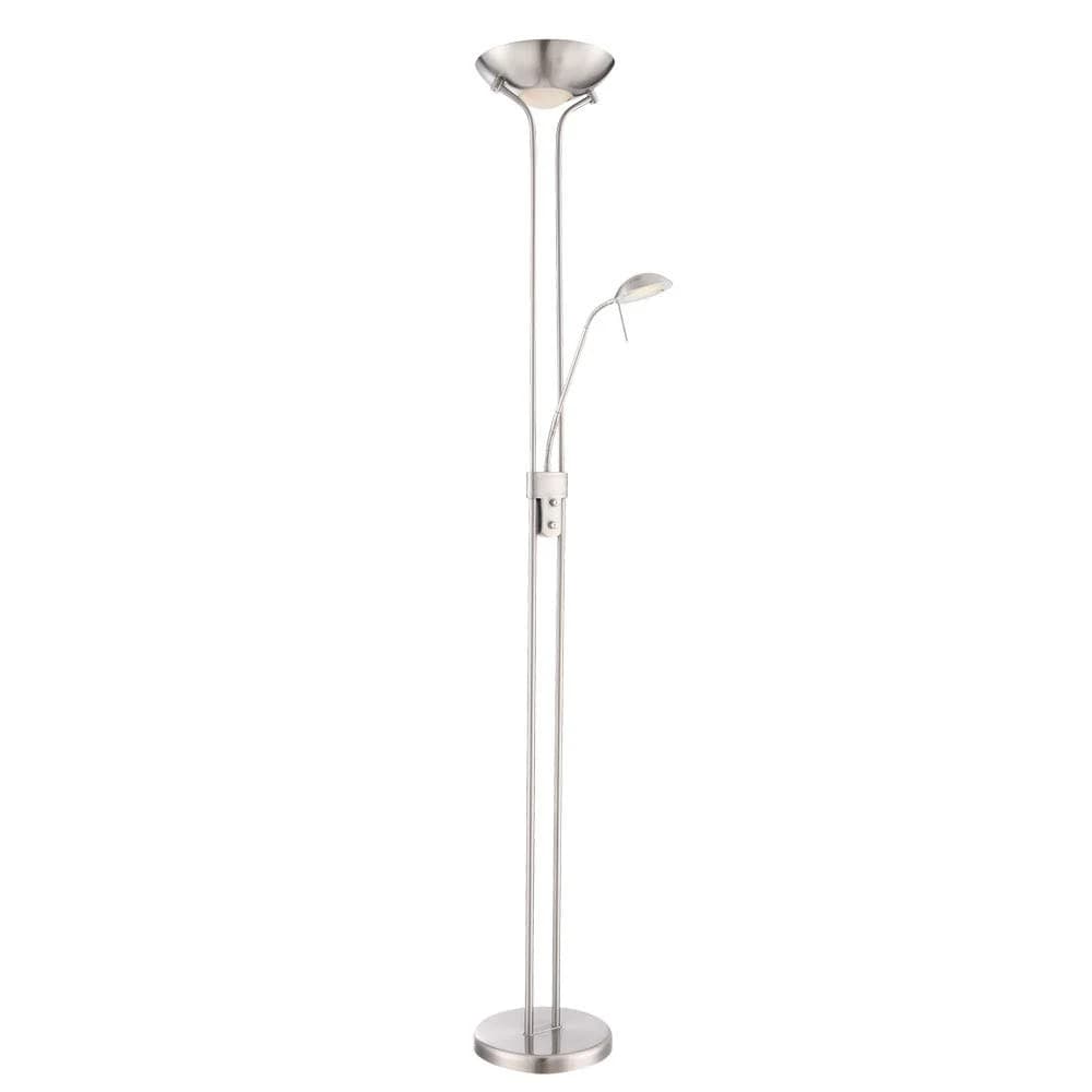 Globo Lighting Deckenfluter , silber , Maße (cm): H: 180 Ø: 25.5