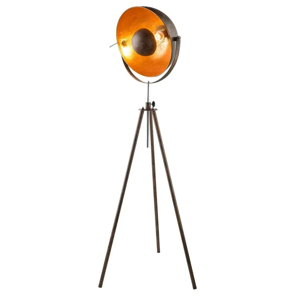 Globo Lighting Stehleuchte , braun , Maße (cm): H: 179 Ø: 69