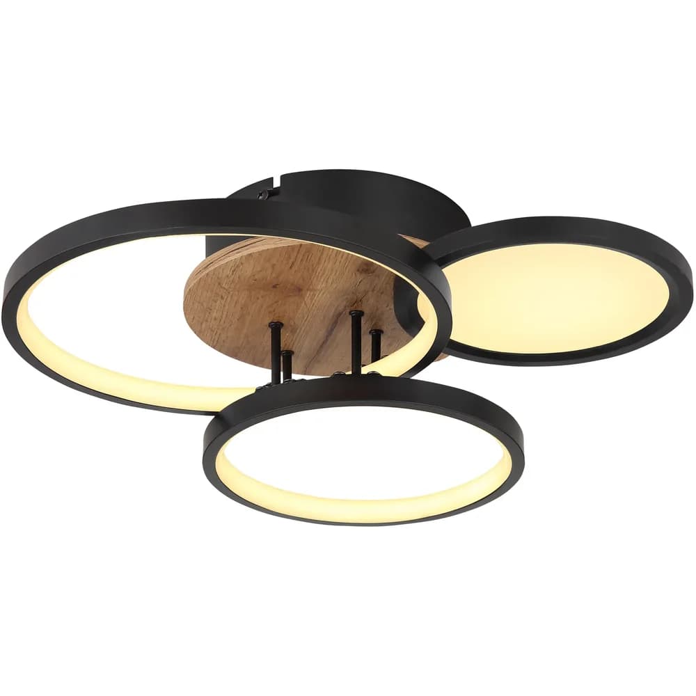 Globo 67273-30 Sid Deckenleuchte Metall Schwarz Matt, Led