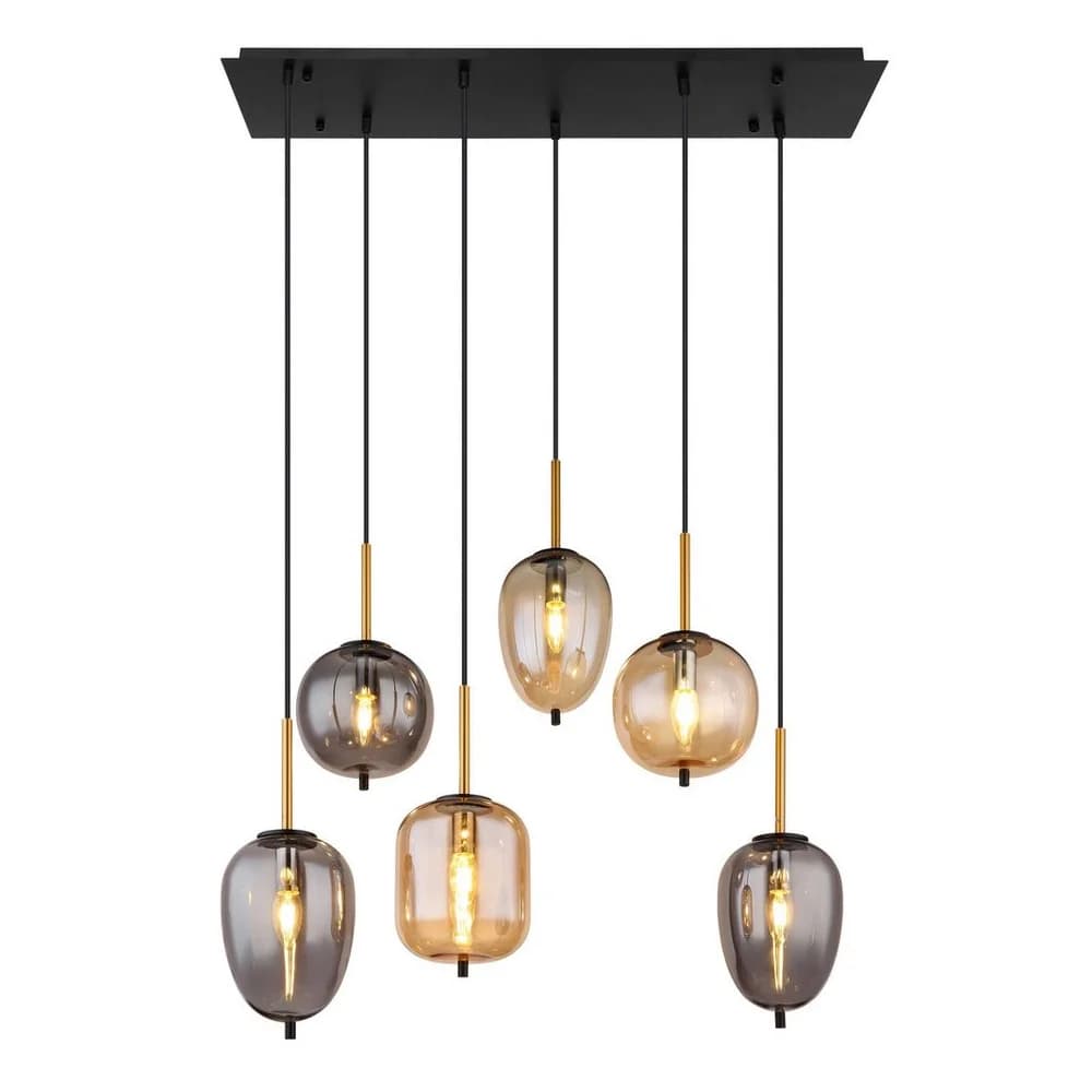 Globo Lighting Hängeleuchte , schwarz , Maße (cm): B: 34 H: 120