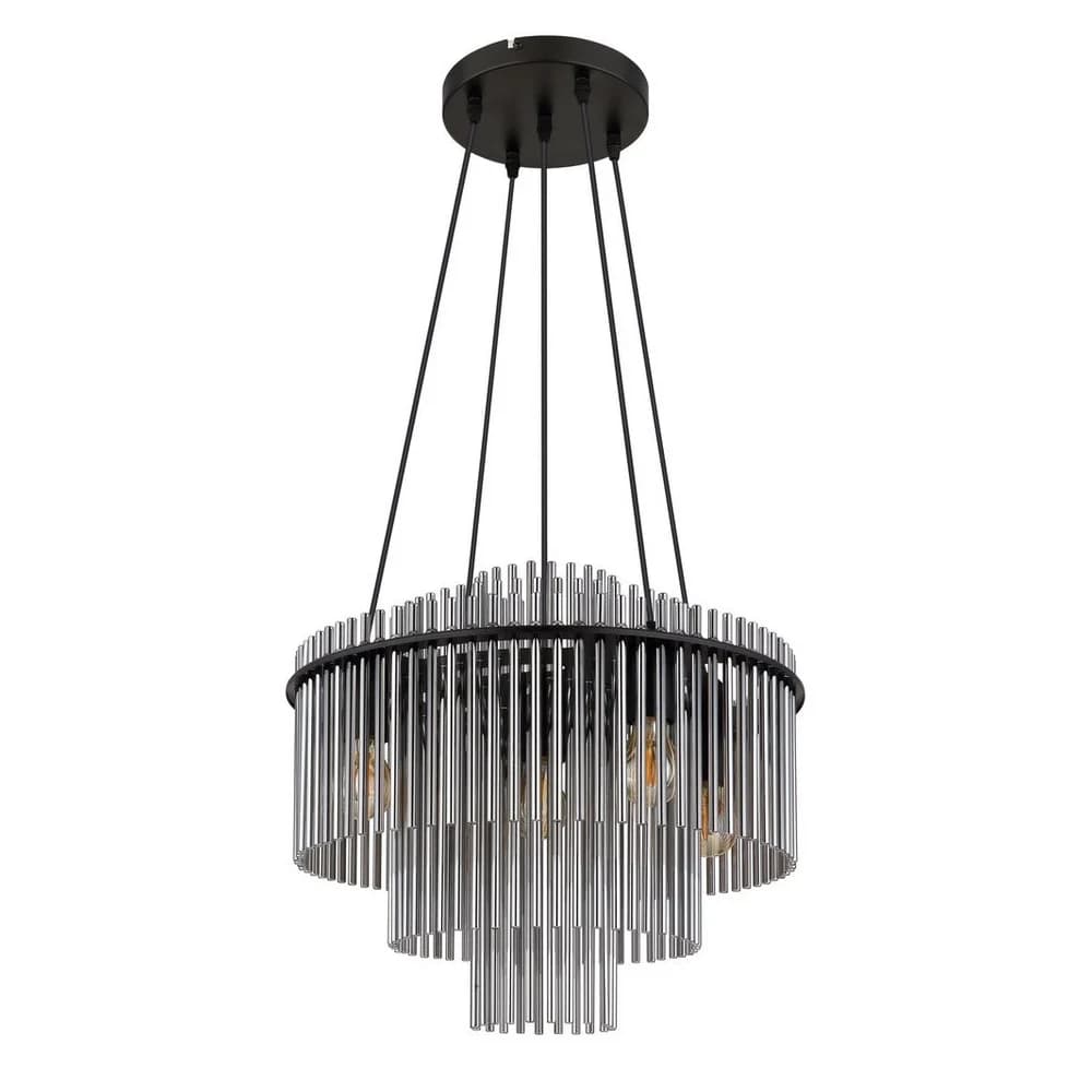 Globo Lighting Pendelleuchte , schwarz , Maße (cm): H: 120 Ø: 50