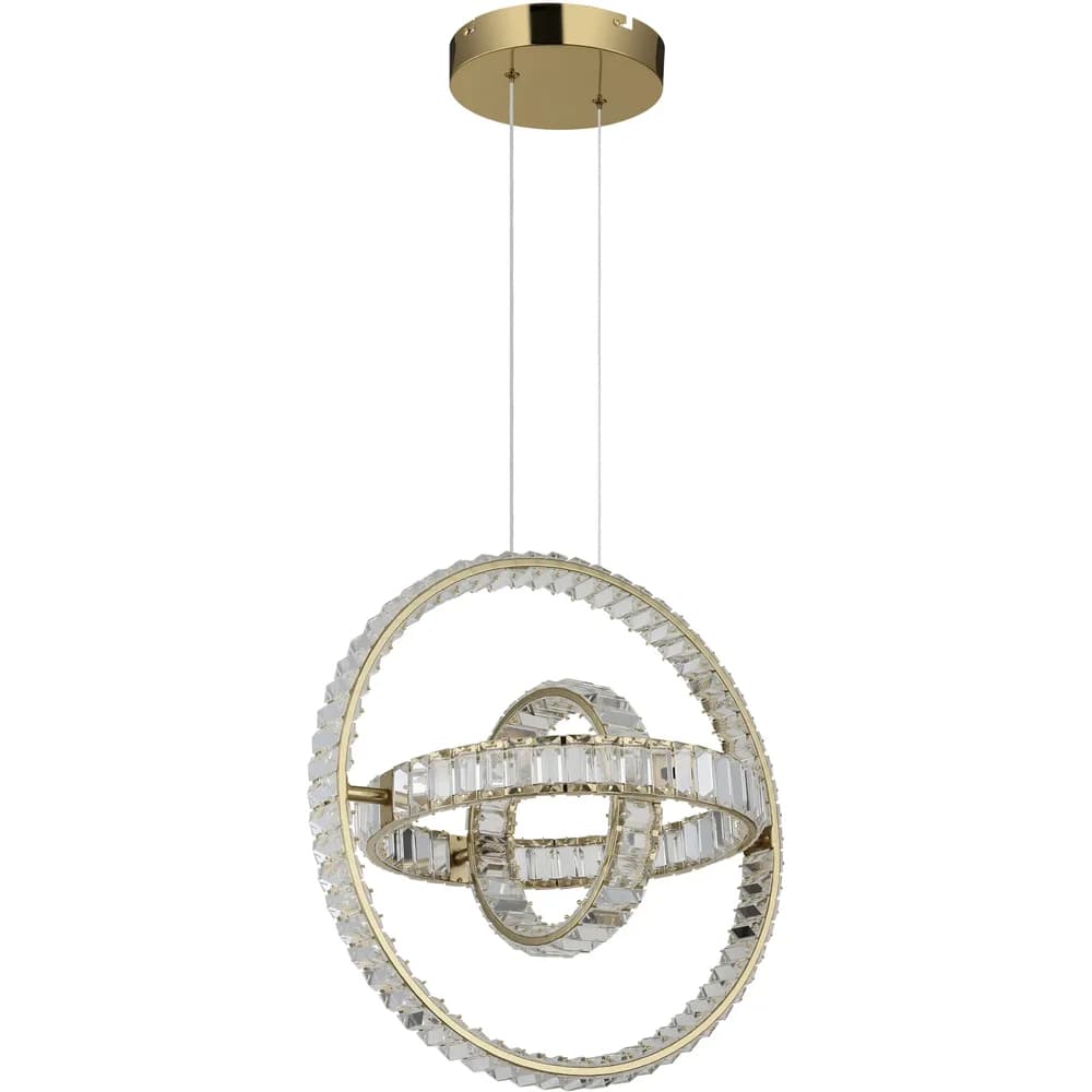 Globo Lighting Hängeleuchte , gold , Maße (cm): B: 40 H: 130