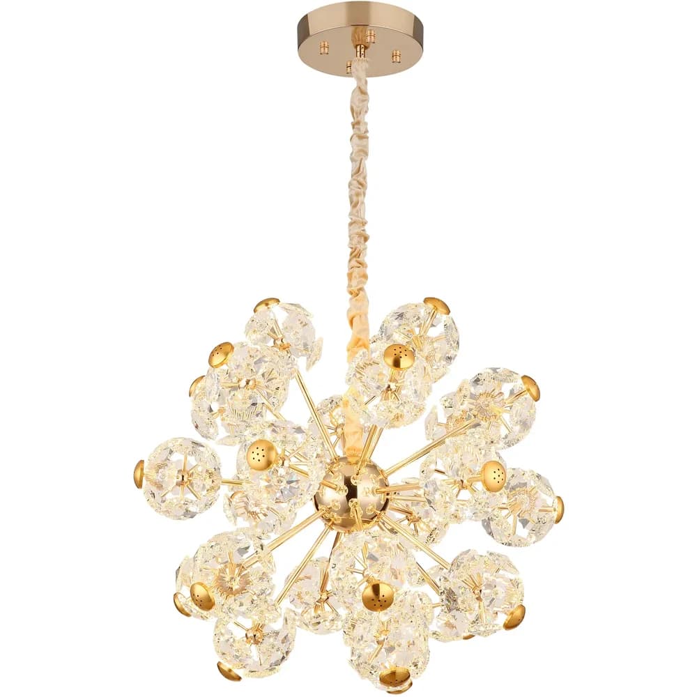Globo Lighting Hängeleuchte , gold , Maße (cm): H: 135 Ø: 65