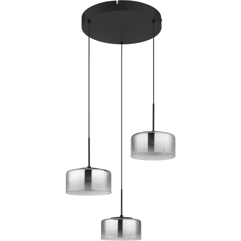 Globo Lighting Hängeleuchte , schwarz , Maße (cm): H: 150 Ø: 40