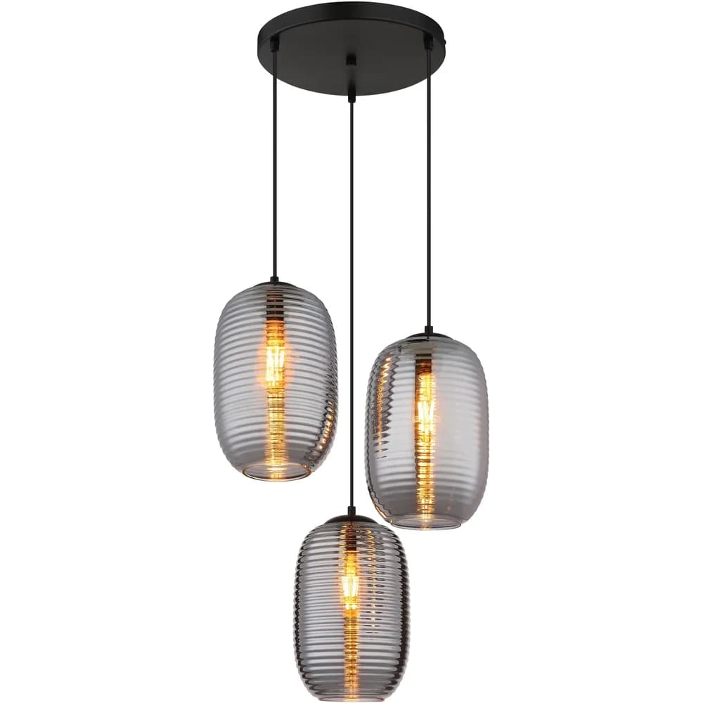 Globo Lighting Hängeleuchte , schwarz , Maße (cm): H: 120 Ø: 47