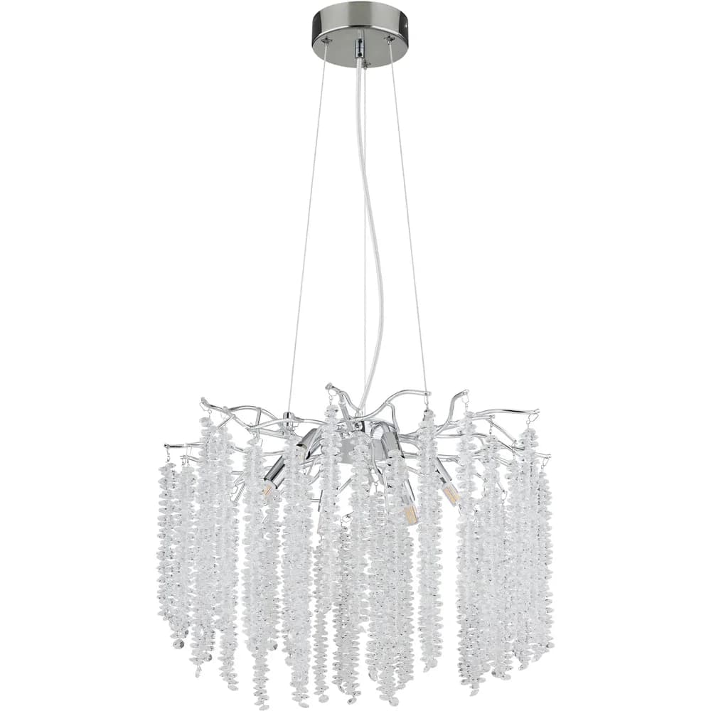 Globo Lighting Luster , silber , Maße (cm): H: 120 Ø: 50